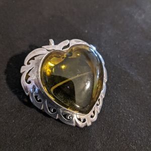 925 large sterling silver pendant-brooch